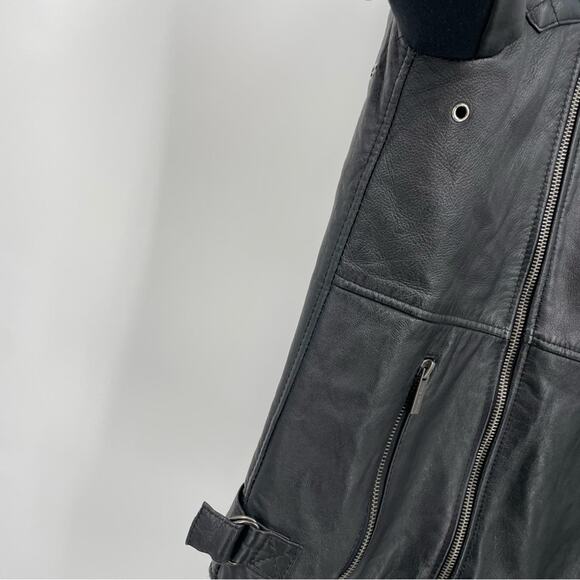 Bolongaro Trevor Leather Jacket Moto Size Small Black - Picture 7 of 15
